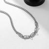 Minimalist Geometric Shape Necklace In Titanium Steel For Men And Women With Modern Design