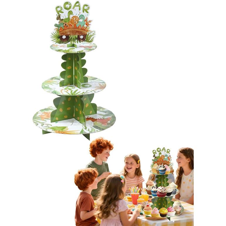 3 Tier Butterfly Cupcake Stand,Suitable for Butterfly Themes – Easy to Assemble& Reble(1Butterfly)