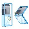 Samsung Zflip7 Mobile Phone Case Transparent Airbag Ring Connected Simple Anti Fall Folding Full Package