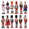 1 Piece 25cm Wooden Nutcracker Soldier Decoration Figure Toy