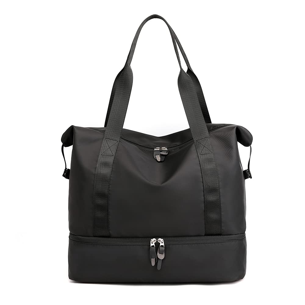 

[LYBBJM] Tote Bag, Gym Bag, Handbag, Large Capacity, Lightweight, Multifunctional Sports Bag, Water-Repellent, Unisex, Nylon, for Travel, Yoga, Golf