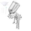 Litorange Spray Gun, 1.5mm, 400ml Cup Capacity, Air Leak-Proof, Strong Spray Volume, Gravity-Fed, Universal Painting, DIY, Adjustable Cup Angle