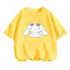 Cinnamoroll Summer Anime T-Shirt Children Boys Clothing Girls Cartoon Casual Wear