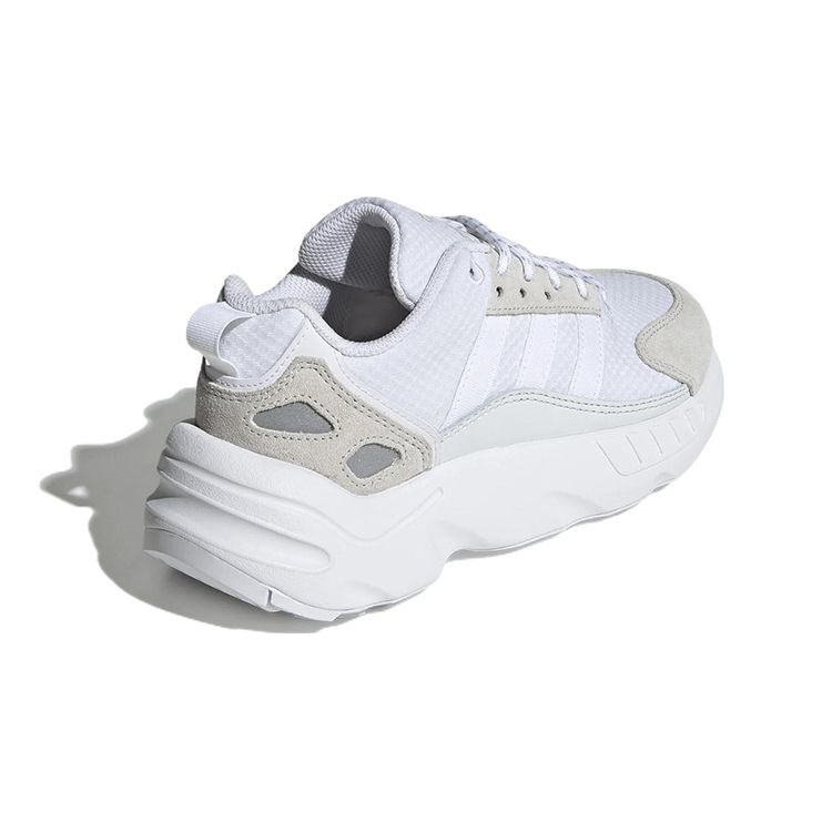 Adidas Originals ZX 22 Comfortable Durable Breathable Low-Top Kids Running Shoes Kids Running Shoes White Gray GW3660