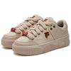 Fila Fusion Stack Fabric Synthetic Leather Tpu Comfortable Versatile Low-Top Sneakers Women sneakers Pink Brown T12W342208FPP