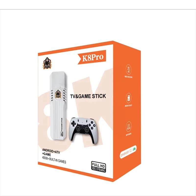 K8 pro Professional Video Game Console Stick H313 Quad Core Chipset TV Box and Gaming Dual System 40000 + Built-in Games