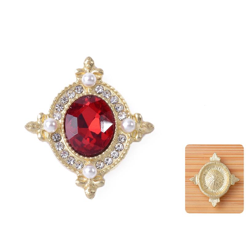 21*24Mm Metal Flatback  Buttons Shoes/Clothing Ornaments Handmade Diy Jewelry Accessories