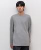Relaxed Oe Crew Neck Long Sleeve T-Shirt [Medium Grey]