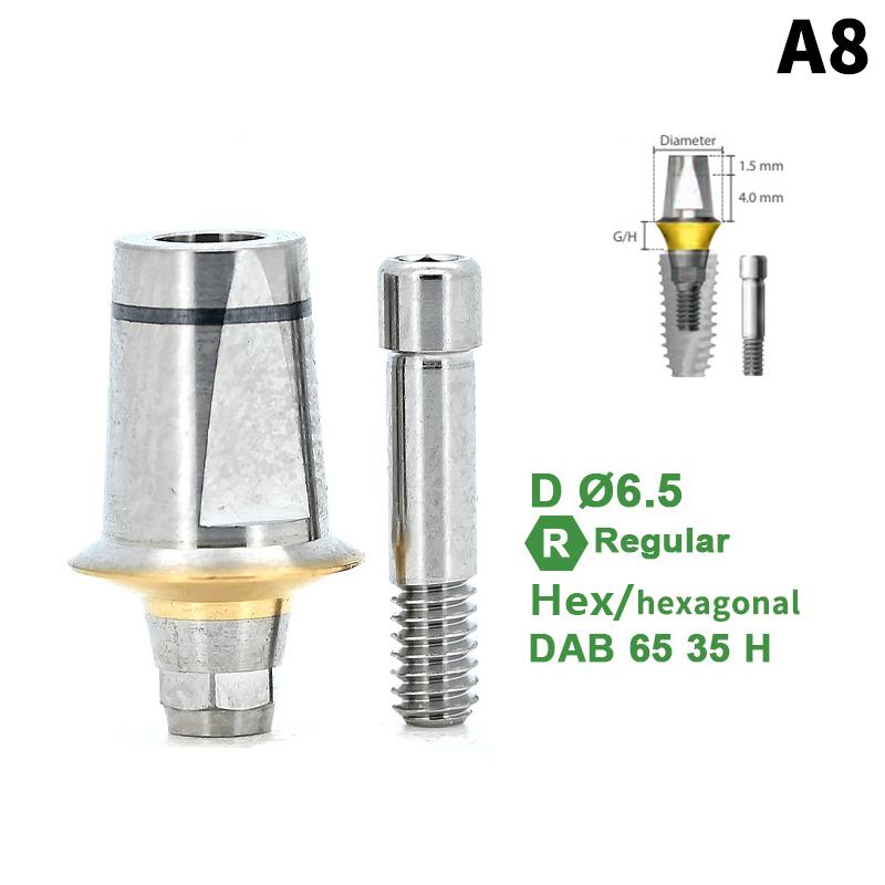 Dental Alloy Straight Composite Restorative Abutment Screw Accessories For Dentium Dental Supplies