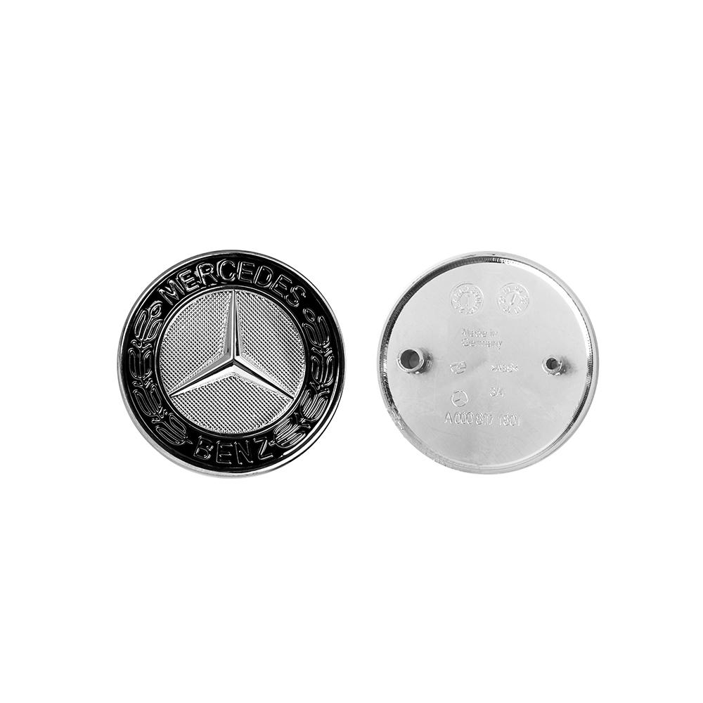 Car Metal Flat Hood Emblem Sticker Front Badge Accessories For Mercedes Benz W203 W206 W212 W167 W166 W247 C E GLA GLC GLE AMG