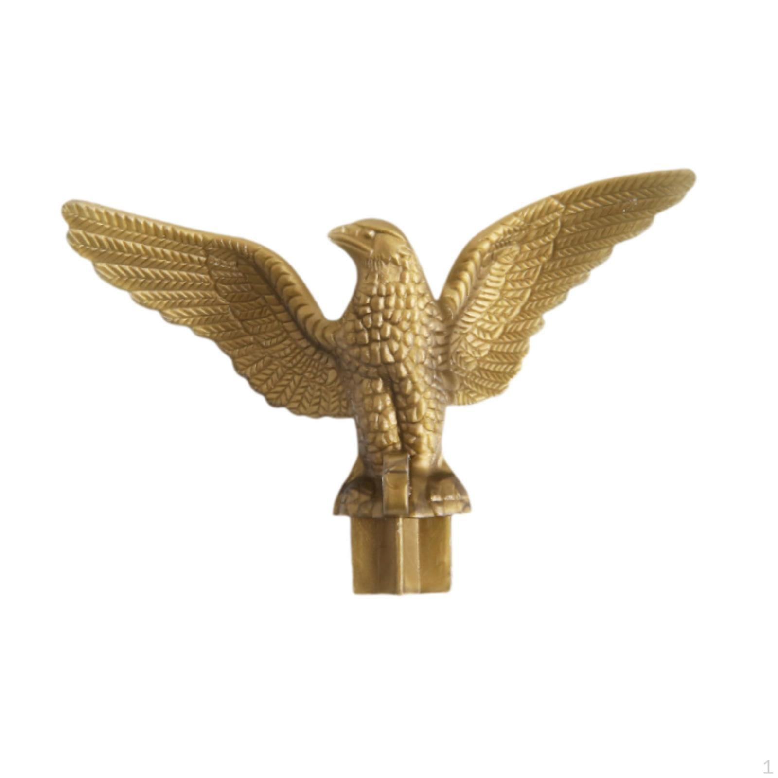 

Gold Flag Ornament Replacement Decorative Striking for Decorating Flagpole Finials Finial