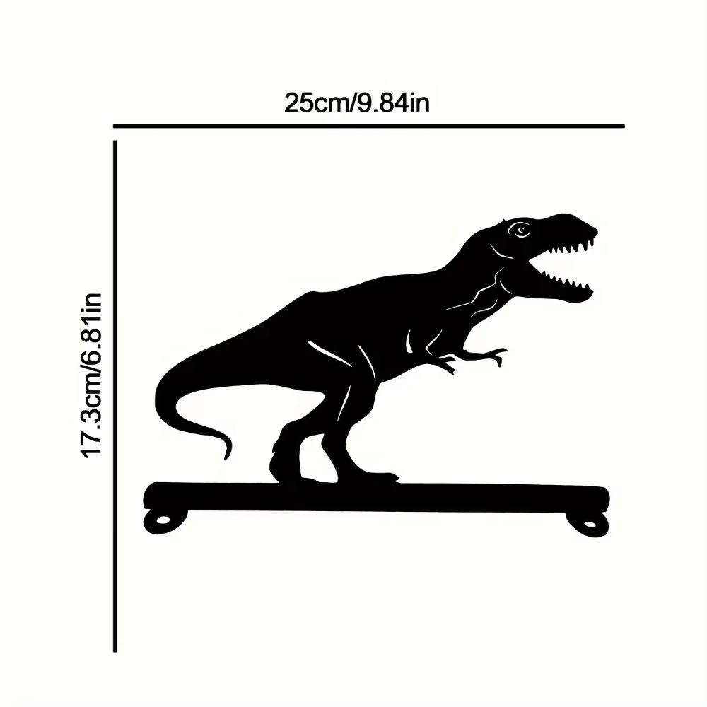 Briefkastendekoration mit Dinosaurier-Eisen-Silhouette – auffällige dekorative Beschilderung für Ihren Briefkasten. Verbessern Sie das Aussehen