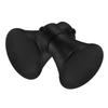 2 Pcs Decorative Head Curtain Rod Black Drapery End Caps Iron Rods Finials Only