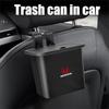 Car Trash Can Seat Back Hanging Storage Box Phone Holder Rubbish Can For Honda Fit Jazz City Odyssey Jazz Mugen CRV Accord Civic