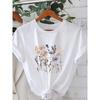 European Size Women'S Plus-Size Vintage Floral Printed T-Shirt, Casual Round-Neck Top, Suitable for Spring, Summer, And Autumn, Machine Washable.