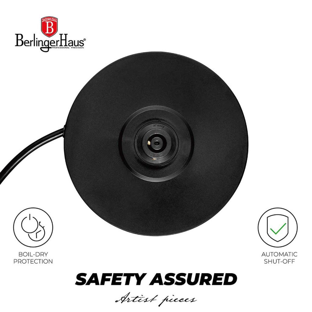 Elektrická rychlovarná konvice 1,7 l Berlinger Haus Bh-9476 Matná černá