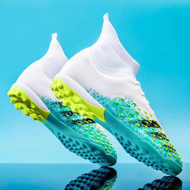 Shoes Women's Football Shoes Broken Nails Shoes Football Shoes Long Nails Foreign Trade 14 Training High Help Students Men's Large Size