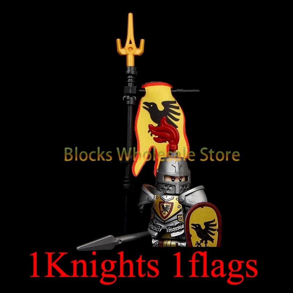 Figuras de Soldados de Castelo Militar Medieval Blocos de Construção Roma Cavaleiro Leão Arma Guerreiro Espada Infantaria Capacete Modelo Tijolos Brinquedos