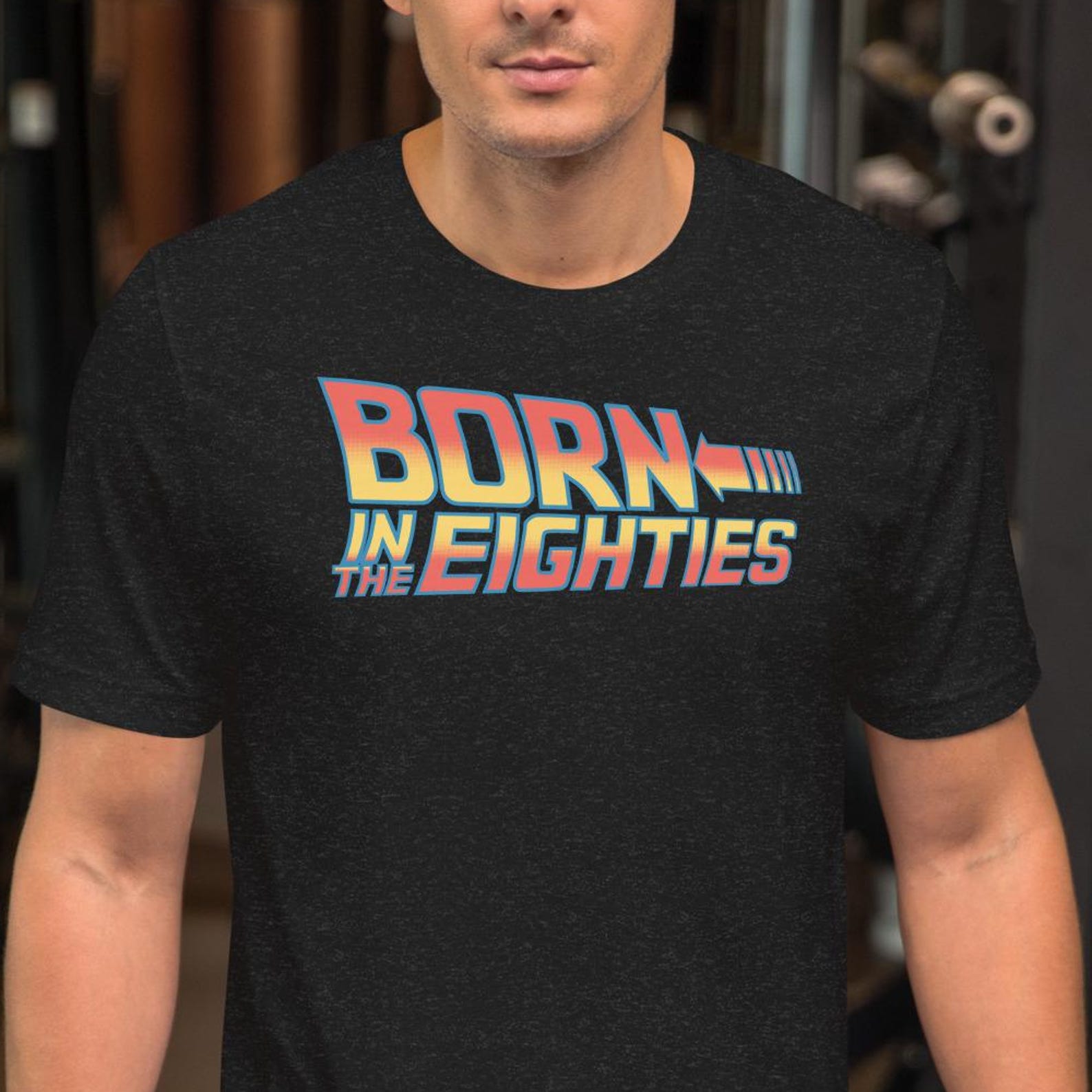 Born in the eighties, Back to the future,Unisex t-shirt L