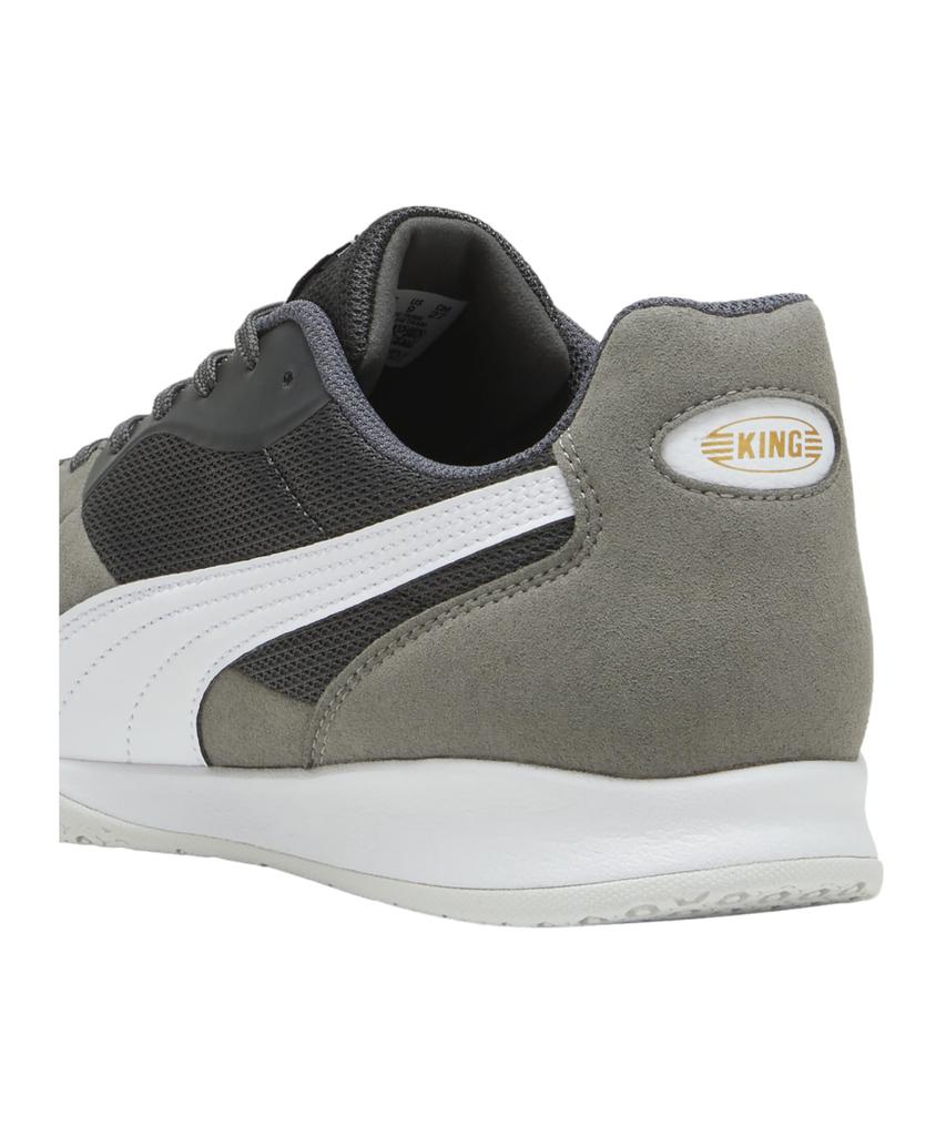 PUMA King Top IT 107349 Soccer Futsal and Training 2024 Shadow Gray Gray Men's Cleats, Shoes, Shoes, Spring/Summer Colors White/Glacial (05)