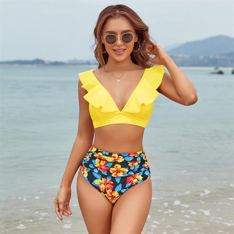 New High-waisted Bikini Sexy Flying Swimsuit