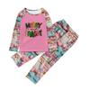 Christmas Print Family Matching Long Sleeved Parent-child Suit Home Clothes Suit