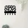 1pc Decorative Scroll Metal Key Rack Artwork Wall Mounted Hook Up Key Hanger Stylish Wall Decor for Keys and Coats