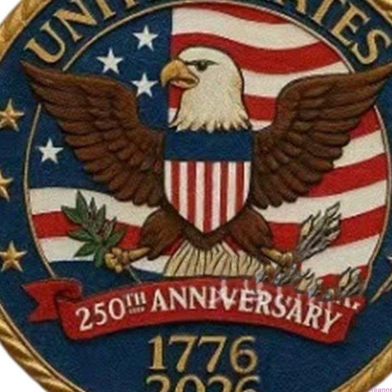 Commemorative 250 Years American Anniversary Bell Ornament Party Supplies Decoration for Commemorating History