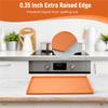 A84X-12X Silicone Dehydrator Trays For Making Fruit Leather, Non Stick Dehydrator Trays With Raised Edge Reusable Mats