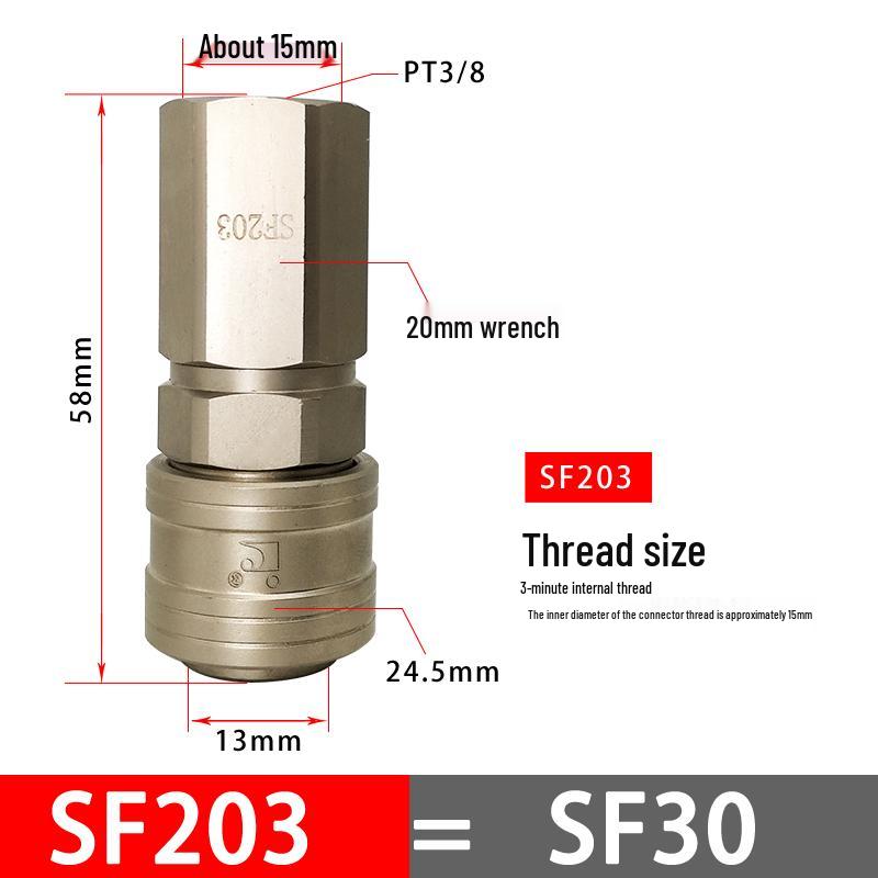 C-Type Pneumatic Quick Connector for Air Compressors and Oxygen Hoses
