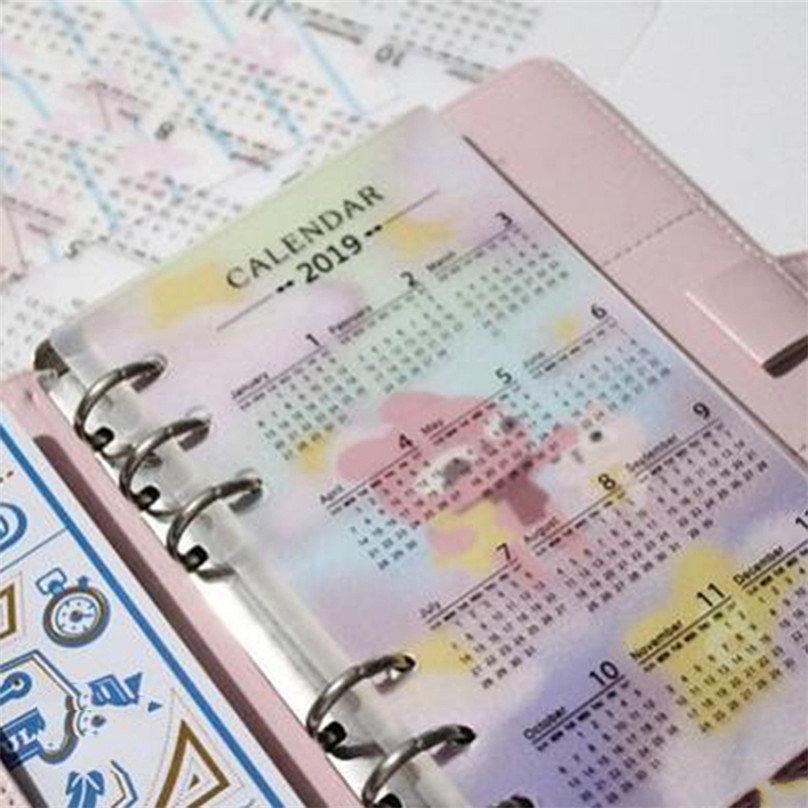 Creative Calendar  Divider Binder Notebooks  Accessories  Partition Plate