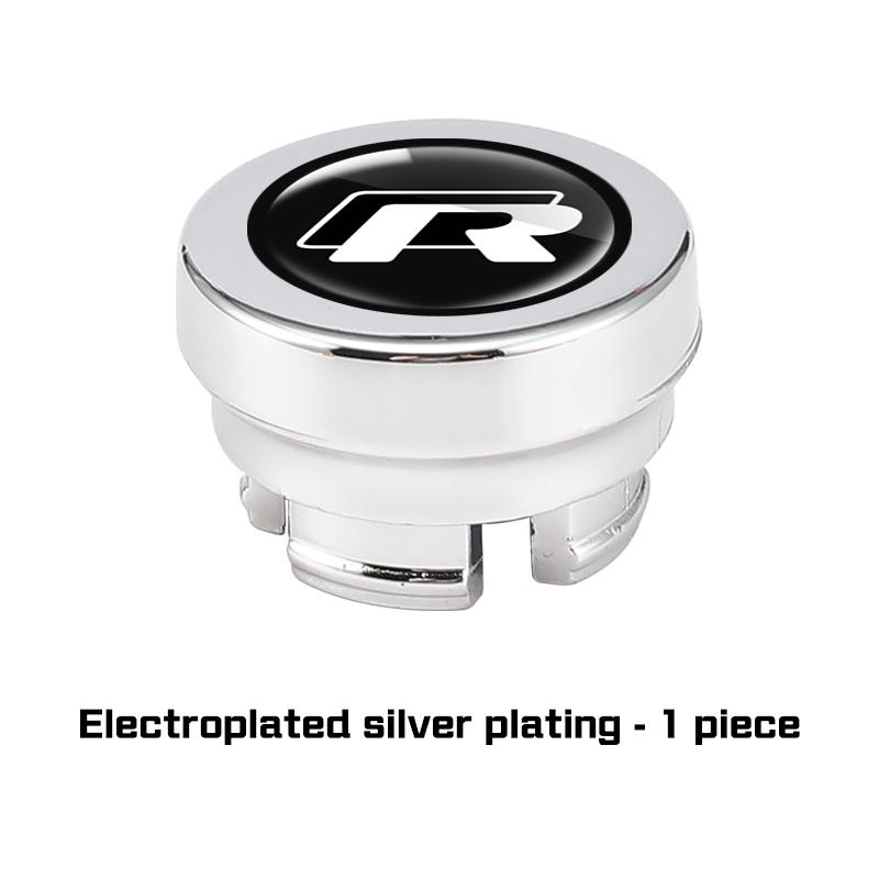 For Volkswagen VW R Beetle Touareg Tiguan Touran CC Golf 7 8 Car Cigarette Lighter Dust Cover Decoration Cap Sticker Accessories