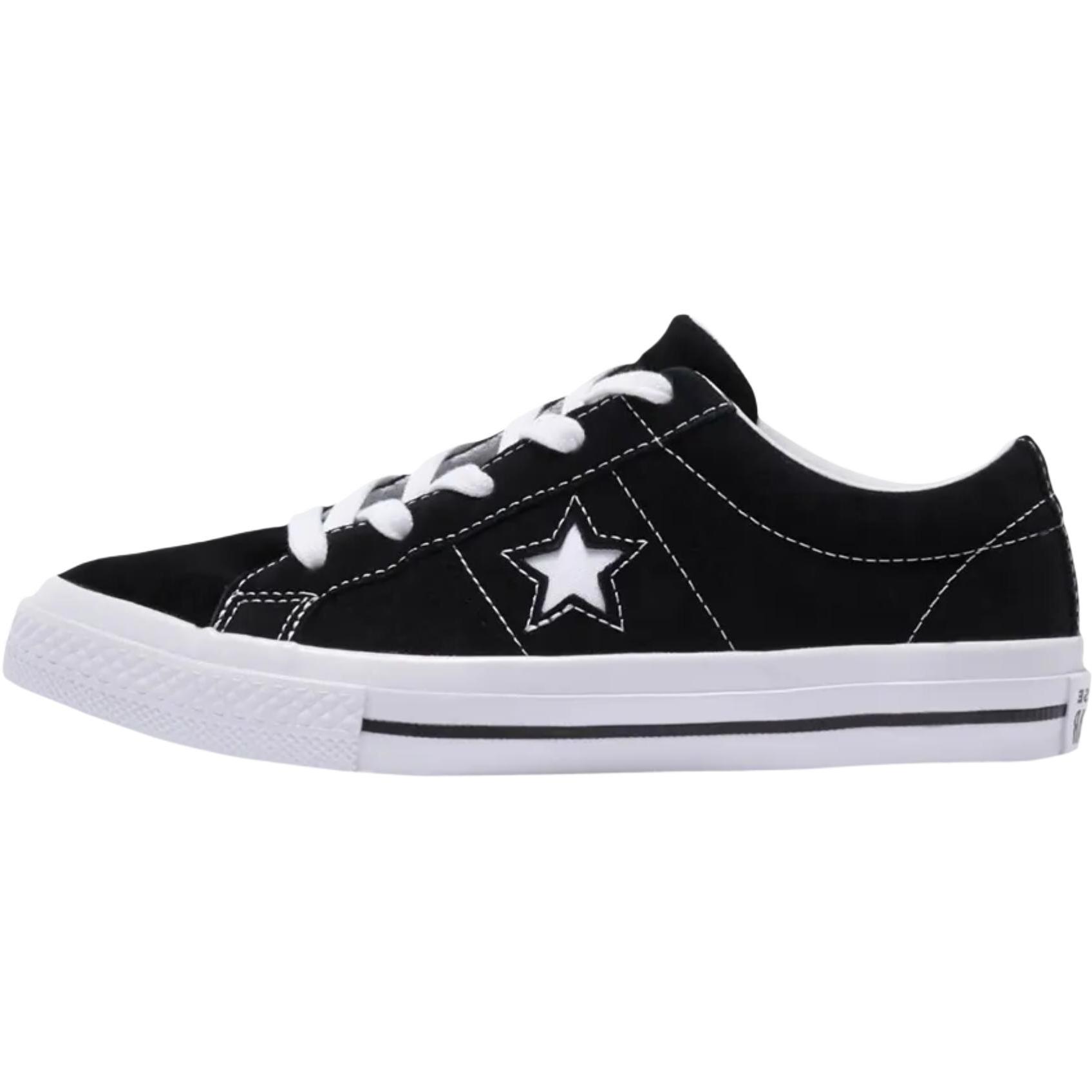 

Converse One Star Low GS Black Kids Sneakers White 658369C 36