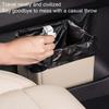 Car Storage Bin Waterproof Car Trash Can Multifunctional Faux Leather Automotive Caddy Organizer Car Interior Accessories For