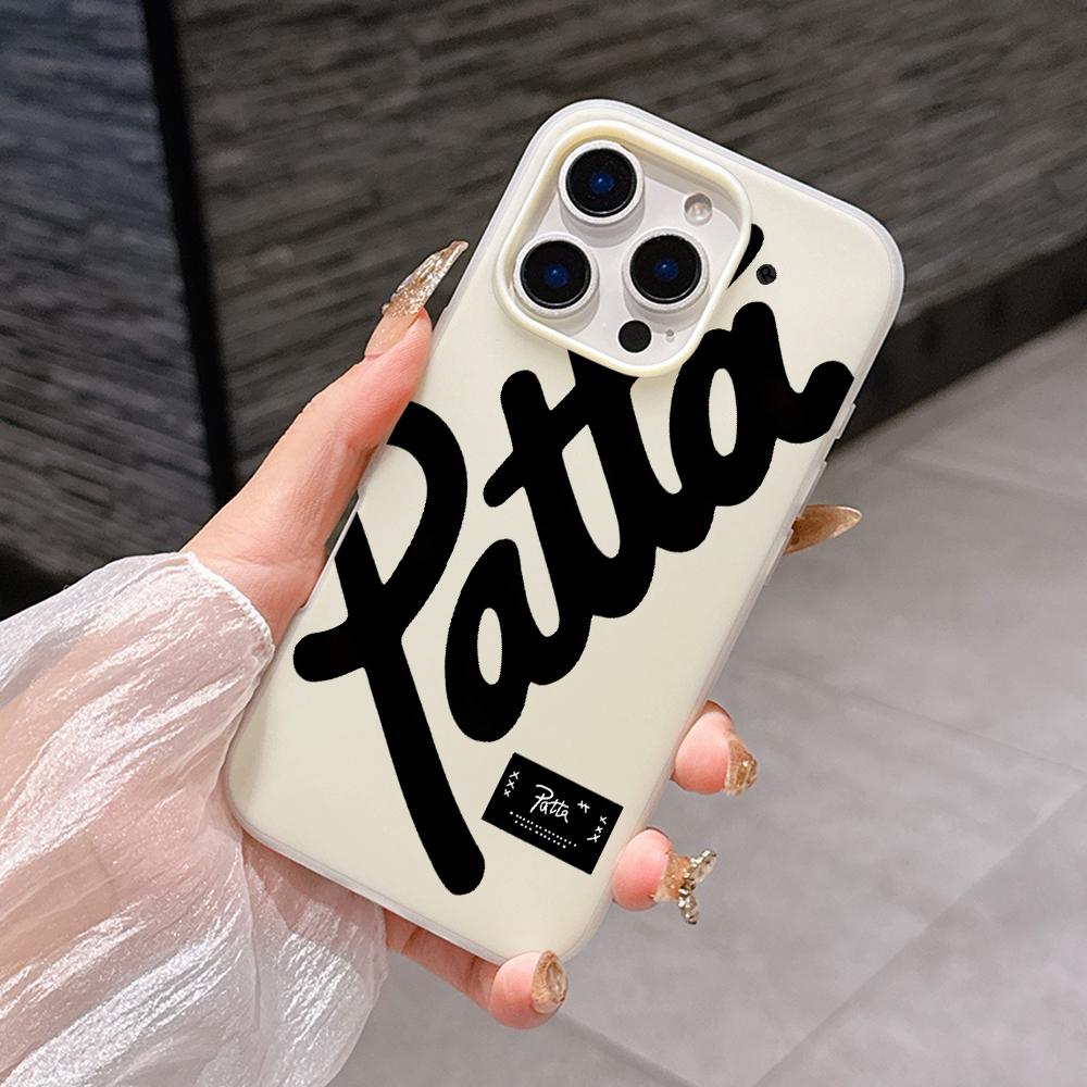 

Fashion Styles HOT SALE Patta Silicone Matte Candy Color 2 in 1 Phone Case for iPhone 17 Air 16 15 14 13 Plus 12 11 Pro X XR Max iPhone 16