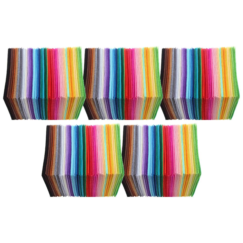 200-40 Stück Vliesstoff Nähzubehör 10x10cm Vliesstoff Verschiedene Farben Filzplatten Patchwork für Kinder Für Puppen