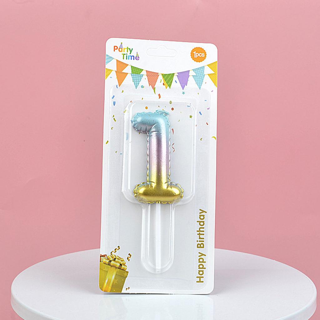 1 PC Creative Digital Candles Color Candle Birthday Cake Decoration Gradient Cake Love Topper Party Supplies