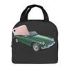 MGB Roadster In British Racing Green Insulated Lunch Bag for Women Cooler Thermal Food Box Tote Leakproof Lunch Boxes Container