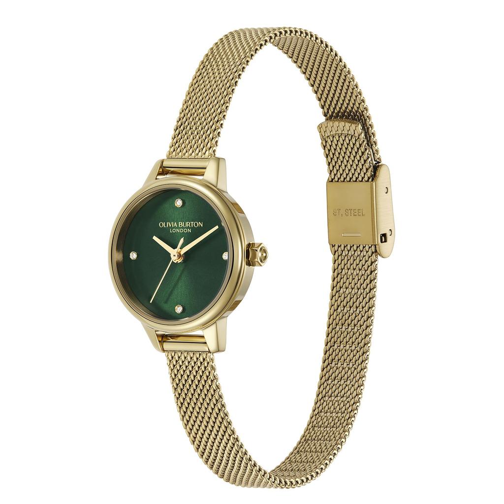 Authorized Dealer Olivia Burton Watch 24000246 Classic Mini Forest Green Gold Mesh 23mm [OLIVIA BURTON] Women's [CLASSICS] &