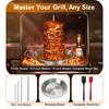 9/10.5/13inch Shawarma Skewer Stand Removable Spikes Skewer Grill Set BBQ Skewer  Picnic Grill
