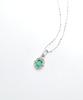 Vivus Rapillus Royal Green White Gold Silver Necklace