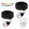 13 farben LED Unter Schrank Licht Fernbedienung LED Puck Licht Nacht Lichter Strahler für Korridor Schrank Kleiderschrank Dekor