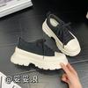 8 Fashion Versatile Light-soled Muffin Shoes for Women's Autumn and Winter New Thick-soled Matte Casual Sports Versatile