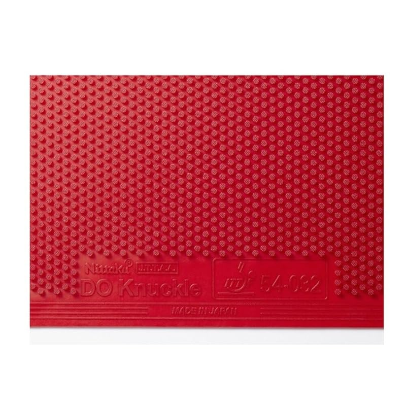 Nittaku Table Tennis Rubber, Donnuckle, Top Soft, Variety Type, NR-8572, Red, Ultra Thin