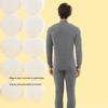 Yiershuang Men's 100% Cotton Mock Neck Thermal Underwear Set