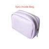 7/14PCS Portable Waterproof Pill Pouch Set Leakproof Zippered Pouches 7-Day Pill Organizer Moisture-proof PU Leather
