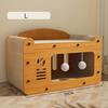 Cat Scratcher, Bed, and House Combo: All-Season, Scratch-Resistant, Lint-Free Cat House