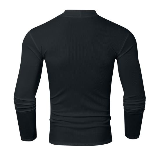 Yousheng Herren Oberteil Hoher Kragen Ripped Design Einfarbig Ausgeschnitten Slim Fit Muskel Fitness Sport T-Shirt Elastisch Streetwear Fitnessstudio Kleidung