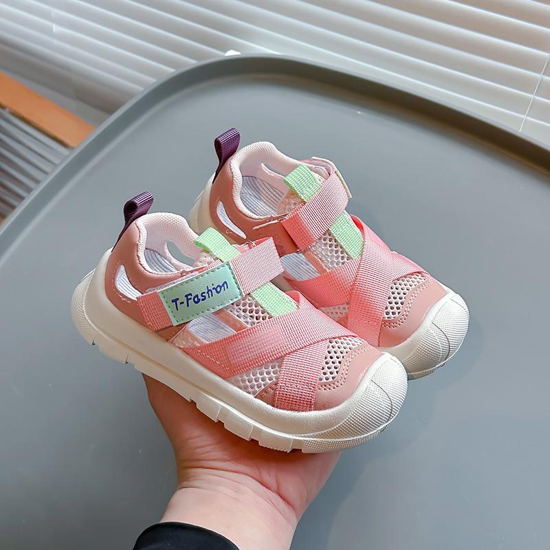 New Kids Sandals for Girls 2024 Summer Sandals for Boy Cut-outs Mesh Children Causal Sports Running Sandals Fashion Versatile