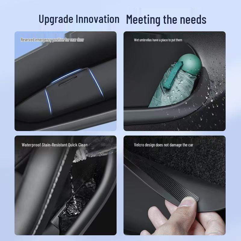 Fits Tesla Refreshed Six-Seater Model Y: All-Inclusive Door Sill and Side Storage Box